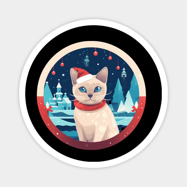 Tonkinese Cat Xmas, Love Cats Magnet by logiamerch